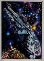 Star Wars (R-1982) Japanese B2 film poster, Science Fiction starring Mark Hamill & Harrison Ford,