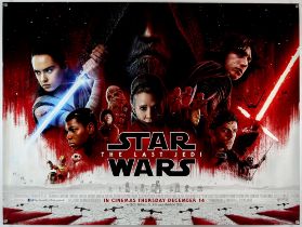 Star Wars: The Last Jedi (2017), British Quad, rolled, teaser, 40 x 30 inches, double