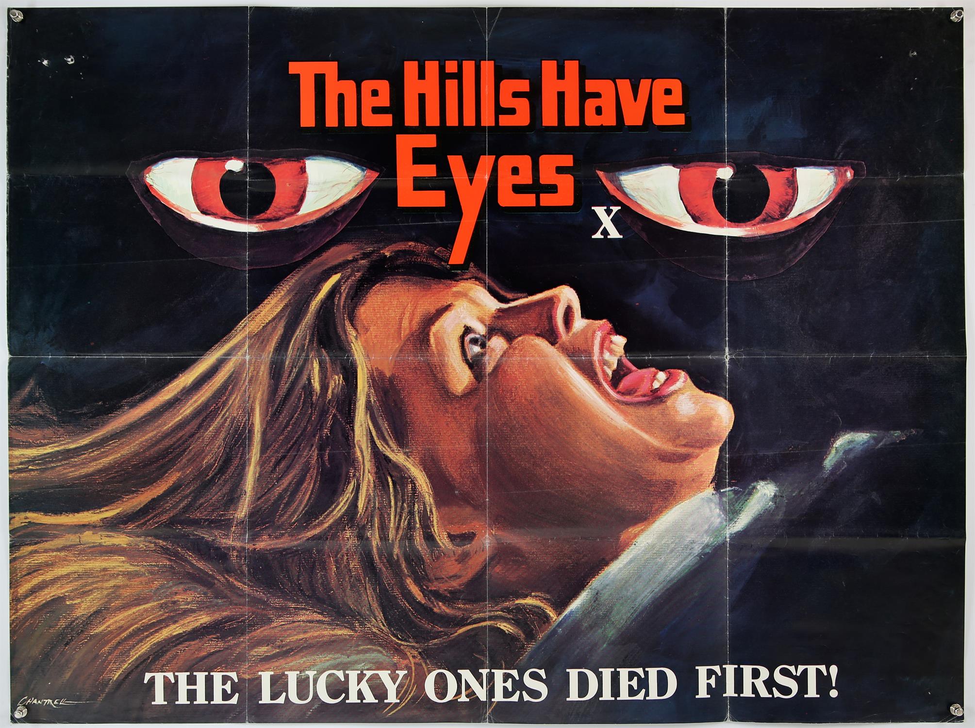 The Hills Have Eyes (1977) British Quad film poster, directed by Wes Craven, artwork by Tom