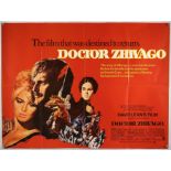 Doctor Zhivago (1965), Britsh Quad film poster, starring Geraldine Chapman, (folded),