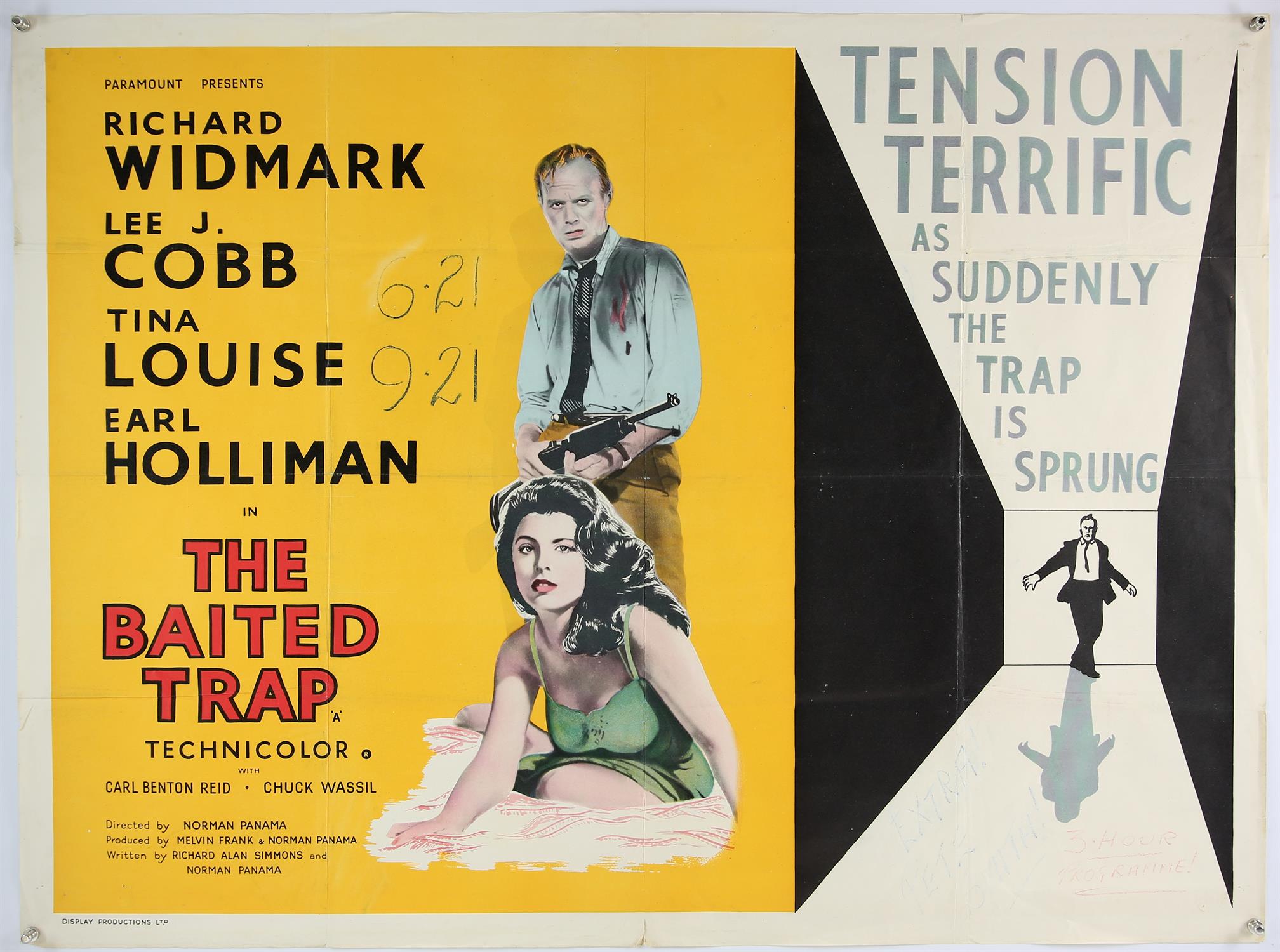 Four vintage British Quad film posters including ; 'From The Terrace' starring Paul Newman, - Image 4 of 4