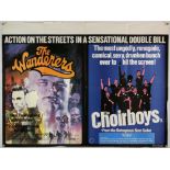 Double Bill, The Wanderers and The Choirboys (1979), British Quad film poster, (folded),