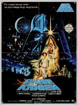 Star Wars (1977), Danish, 33.5 x 24.5 inches, folded. Director George Lucas Starring Mark Hamill,