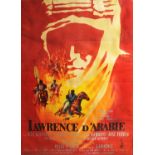 Lawrence of Arabia (1962) French Grande, artwork by Georges Kerfyser, Style A, linen backed,