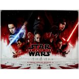 Star Wars: The Last Jedi (2017), British Quad, rolled, teaser, 40 x 30 inches, double