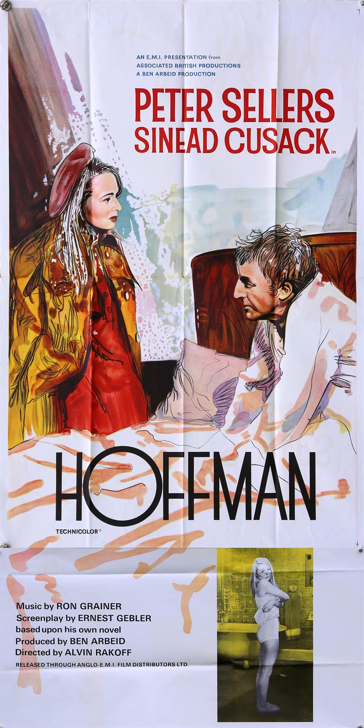Hoffman (1971) UK 40 x 80 inch film poster, starring Peter Sellers, folded, 40 x 80 inches.