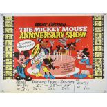 Four British Quad film posters, The Mickey Mouse Anniversary Show, Dumbo / Napoleon and Samantha,