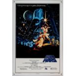 Star Wars (1977), US One sheet, 41 x 27 inches, 1992 15th Anniversary Kilian Enterprises, style B,