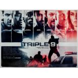 Ten British Quad film posters, includes, Triple 9; Fast and Furious 7; Fast and Furious 8; Ghost in