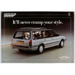 Austin Montego Estate - circa 1985 original factory poster approx. 39" x 28" rolled.