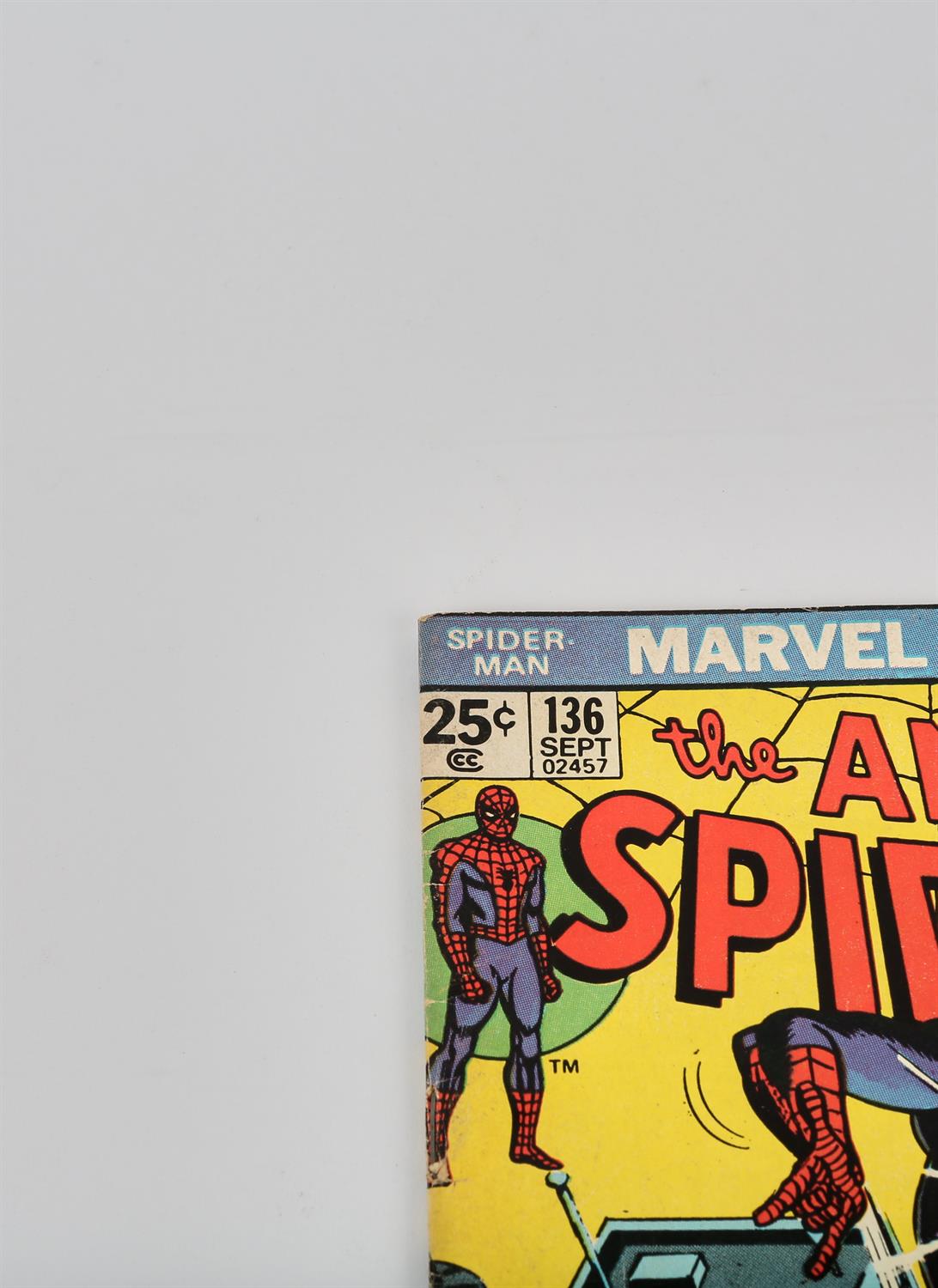 Marvel Comics: The Amazing Spider-Man No. 136 featuring the 1st appearance of Harry Osborne as the - Image 7 of 10