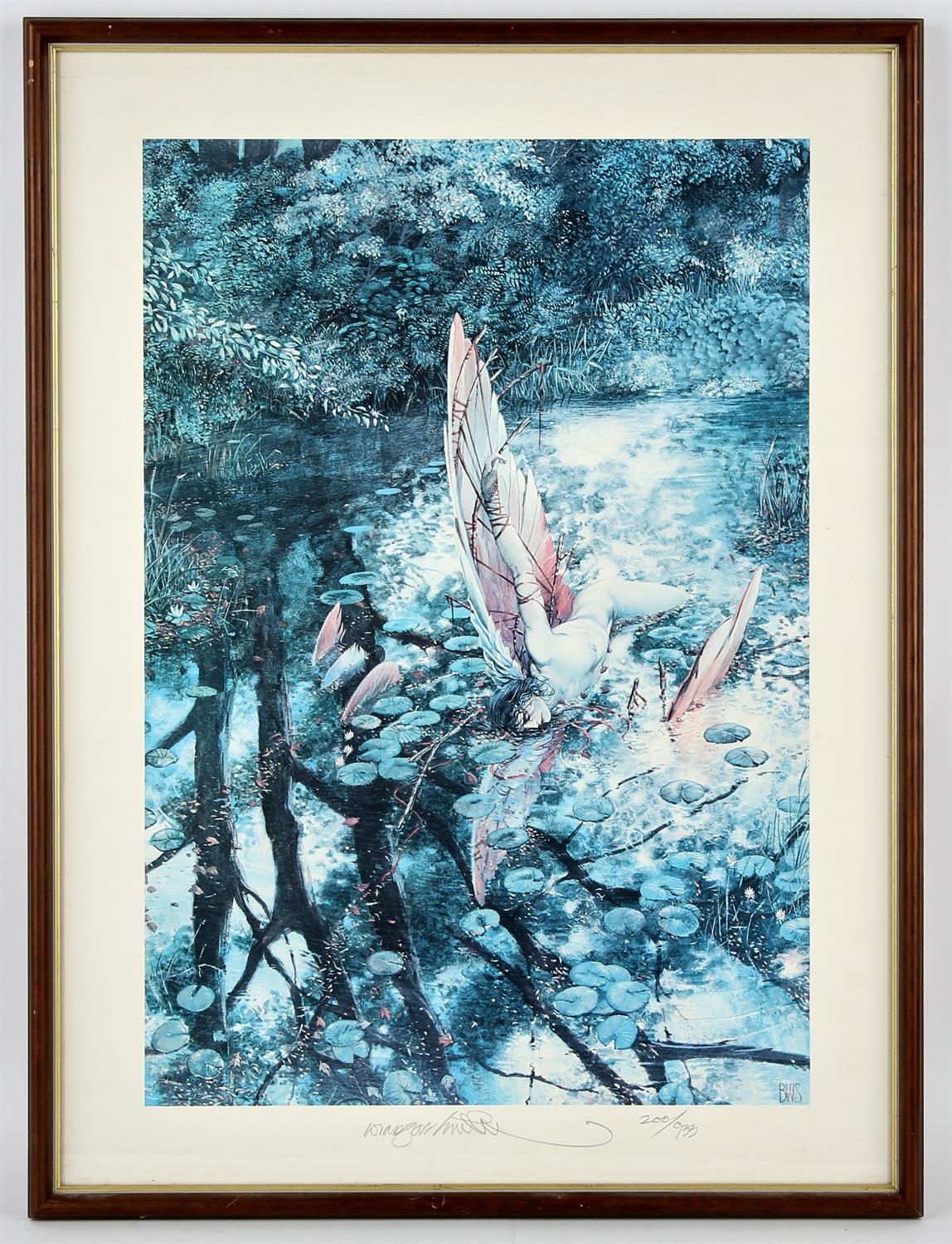 Barry Windsor-Smith, Icarus framed print (1979). The Gorblimey Press, published by Black Lotus