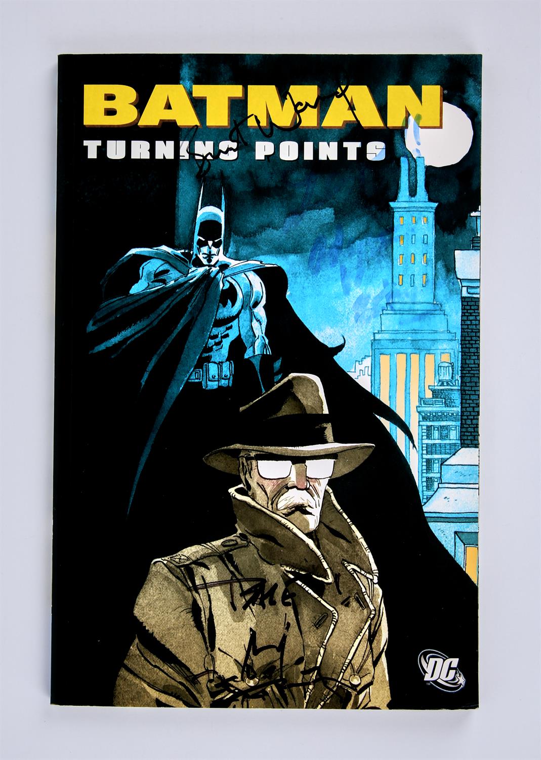 Batman ‘Turning Points’ Graphic Novel Signed by Adam West (Batman) Burt Ward (Robin) and Tim Sale.
