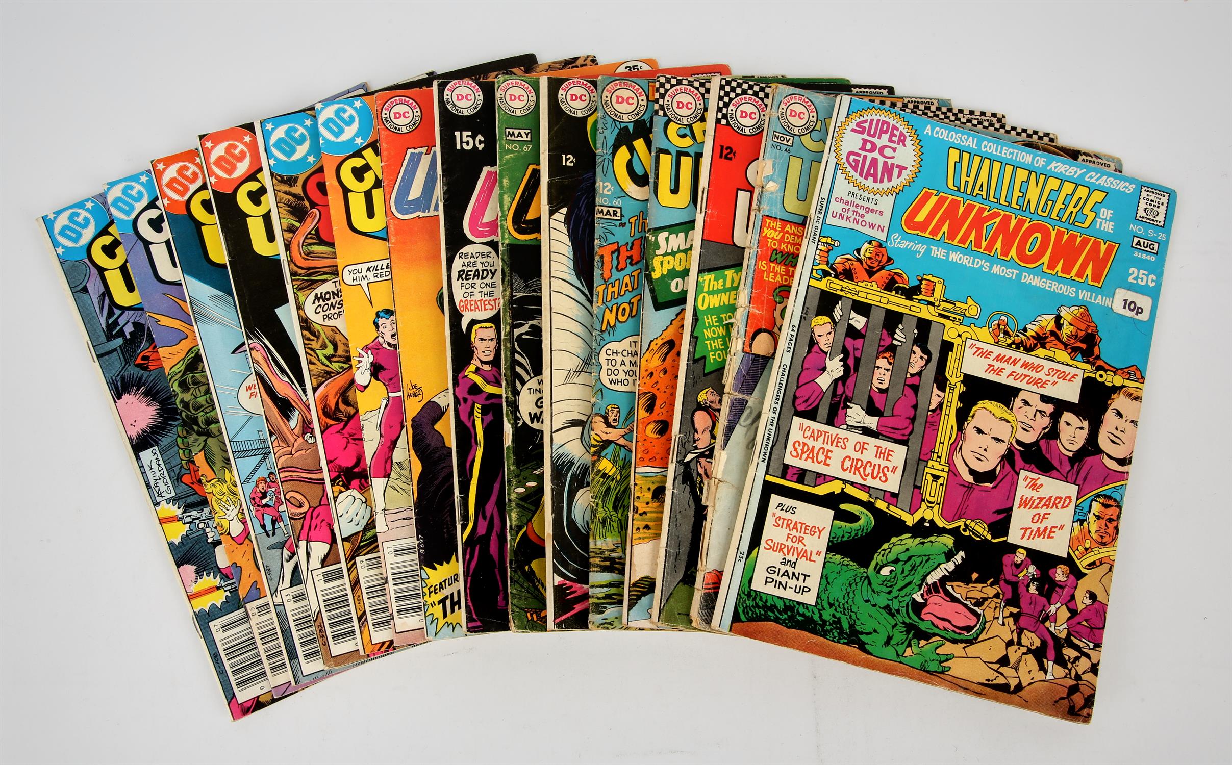 Challengers of the Unknown: a group of 15 Issues (DC Comics, 1965 onwards). This lot