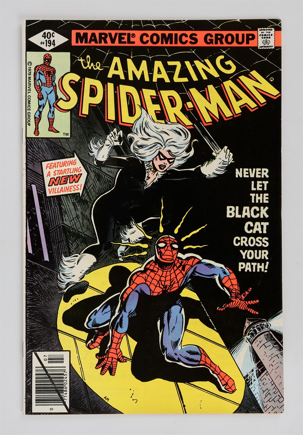 Marvel Comics: The Amazing Spider-Man No. 194 featuring the 1st appearance of the Black Cat (1979).