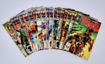 Marvel Comics: 48 The Mighty Thor issues: Nos. 340-380, with annuals 6, 8, 9, 10, 11, 12,