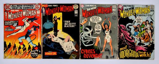 DC Comics: 4 Wonder Woman Issues Nos. 186, 188, 200, 201 (1970 onwards). Including iconic Mike