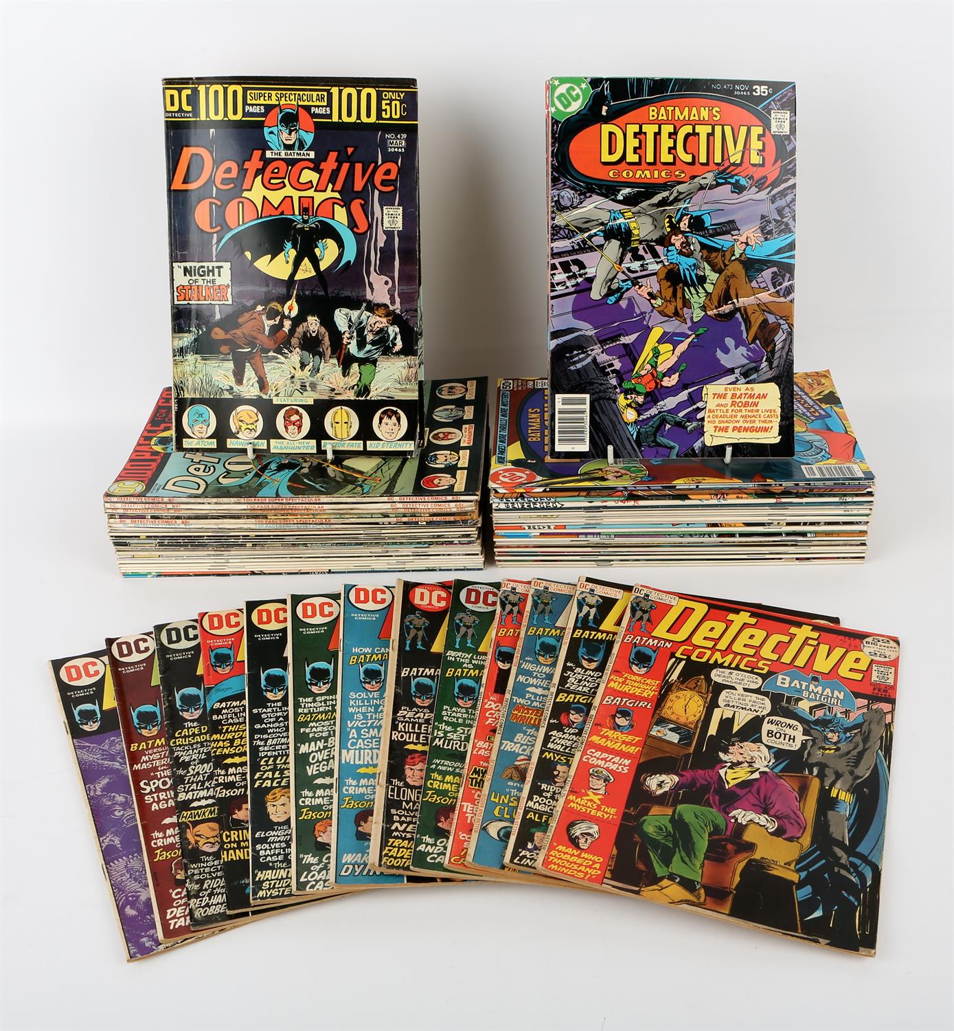 DC Comics: A group of 68 Detective Comics featuring notable and key issues (1972 onwards).