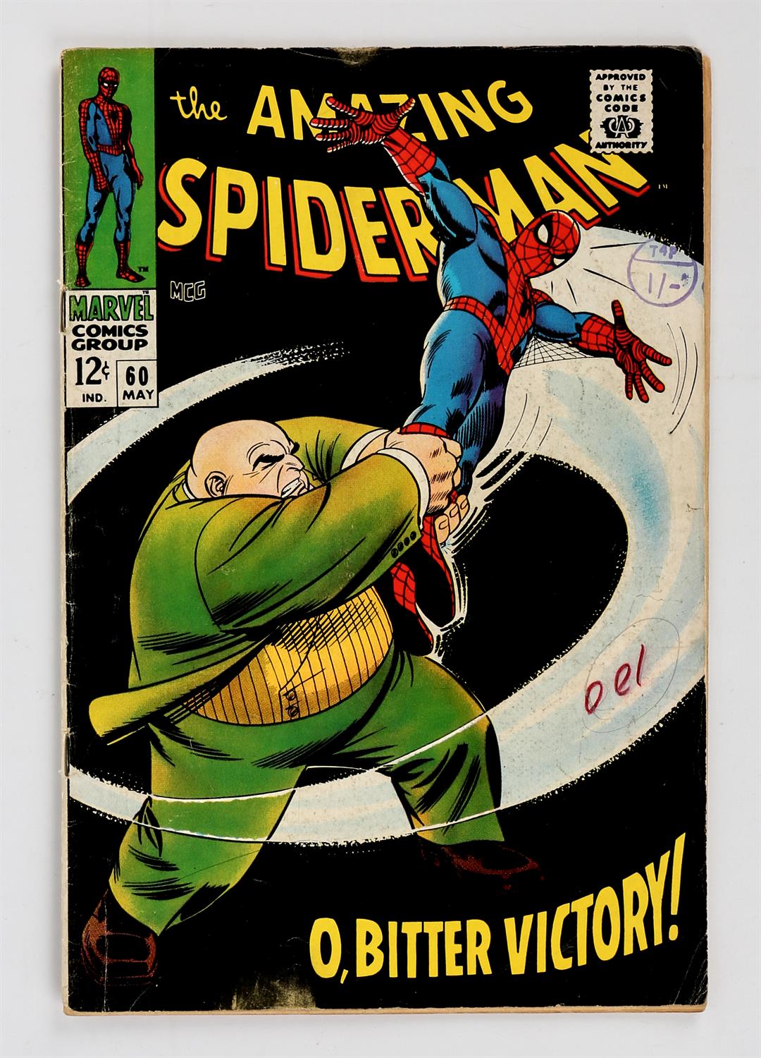 Marvel Comics: The Amazing Spider-Man No. 60 featuring iconic Kingpin cover (1968).