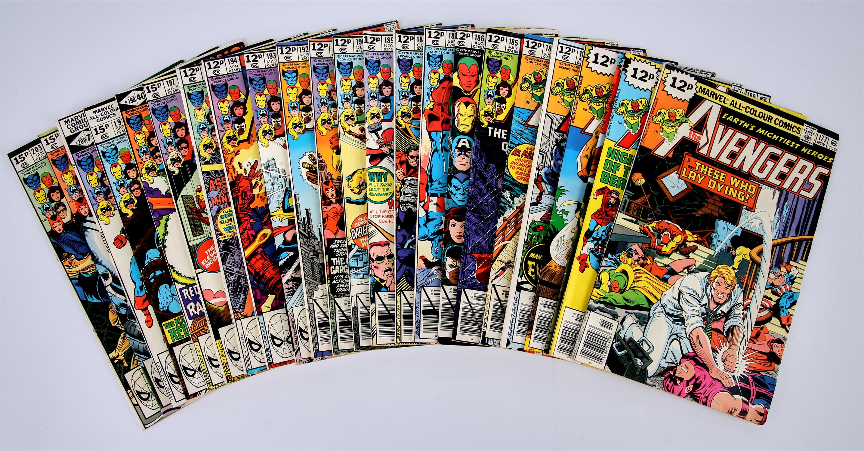 The Avengers: 49 Issues, Including notable issues and classic covers (Marvel Comics, 1976 onwards). - Image 2 of 2