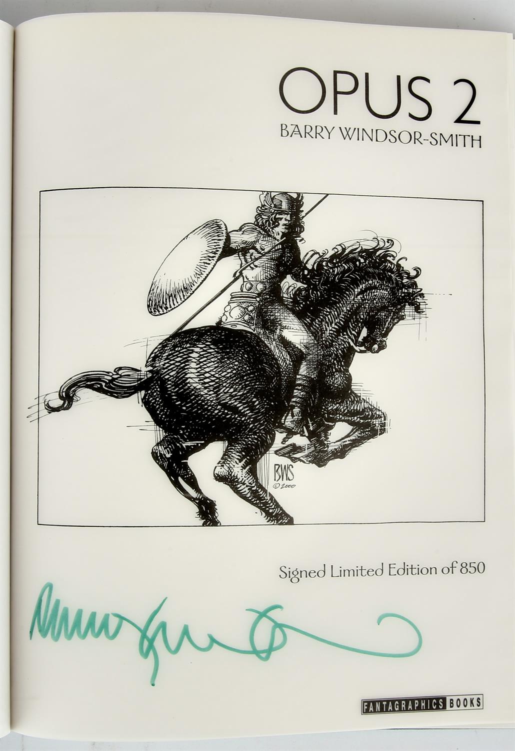 Barry Windsor-Smith, a signed set of Opus artbooks (1999 / 2000 Fantagraphic Books) A superb set - Image 2 of 9