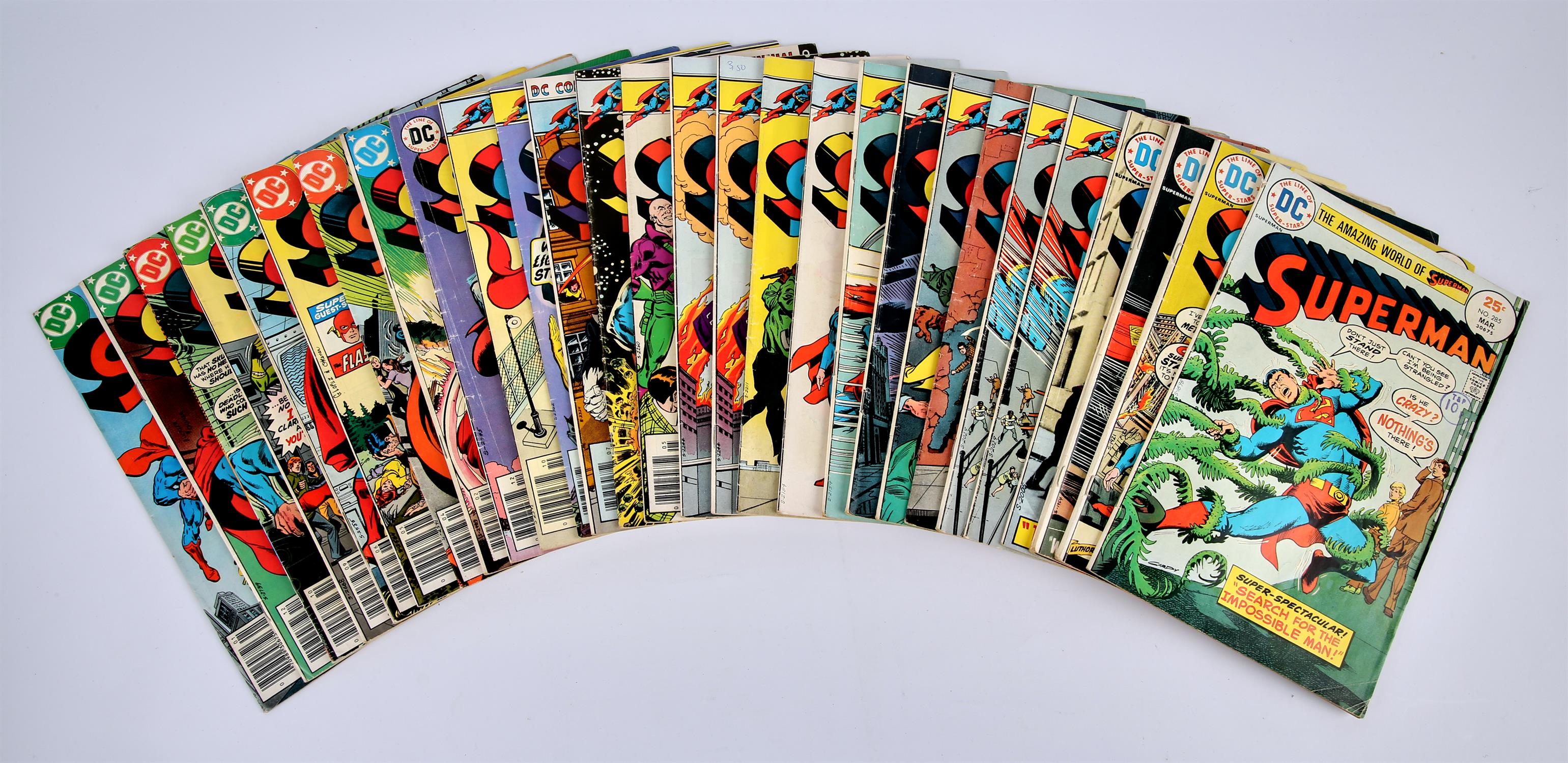 Superman: a large group of 110 comics including Silver-Age issues (DC comics, 1966 onwards). - Image 3 of 4