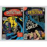 DC Comics: Detective Comics Nos. 475, 476 featuring iconic Joker story (1978). Featuring classic