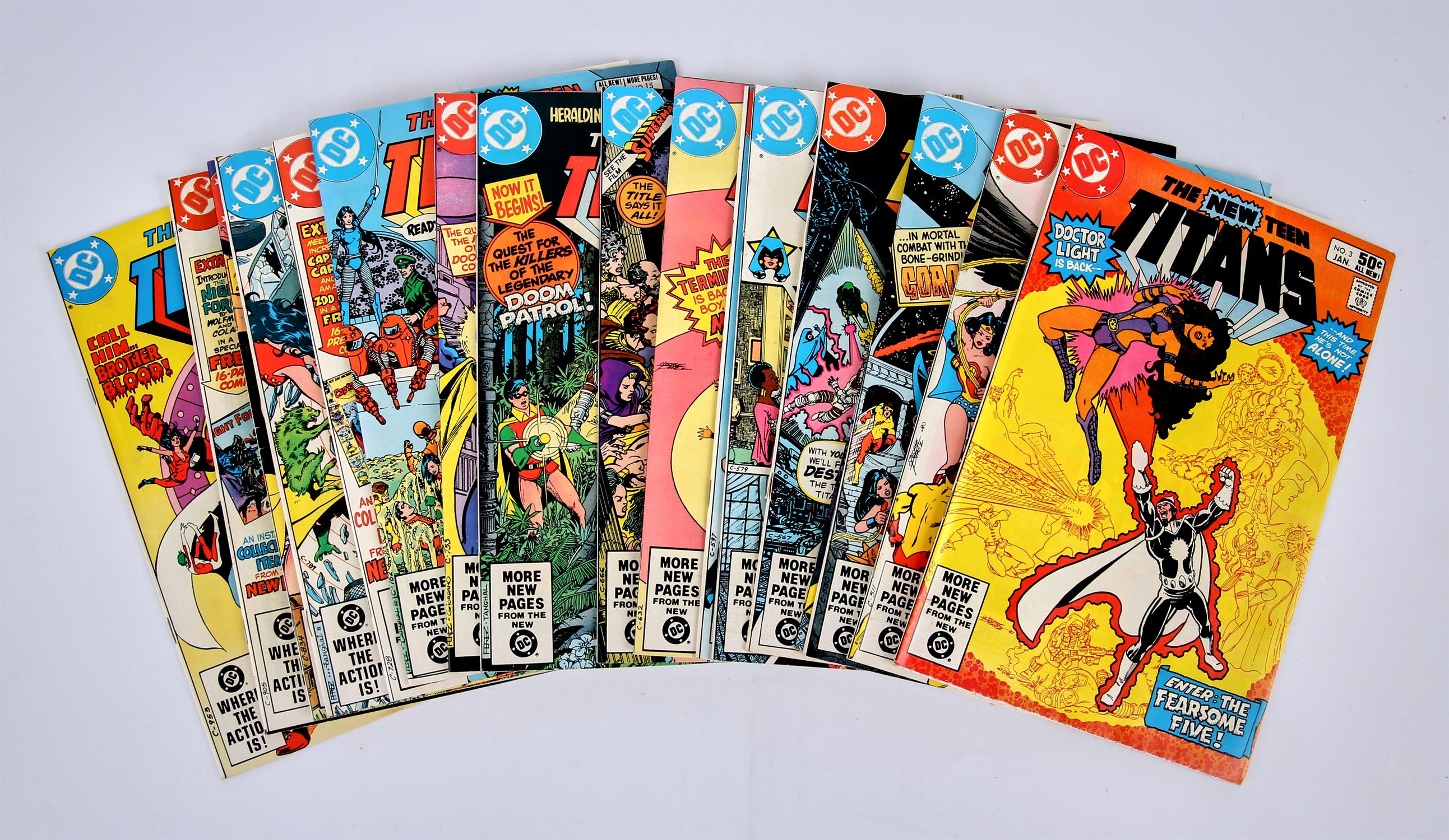 The New Teen Titans: 44 Issues including the 1st appearance of Deathstroke (DC Comics, - Image 4 of 4