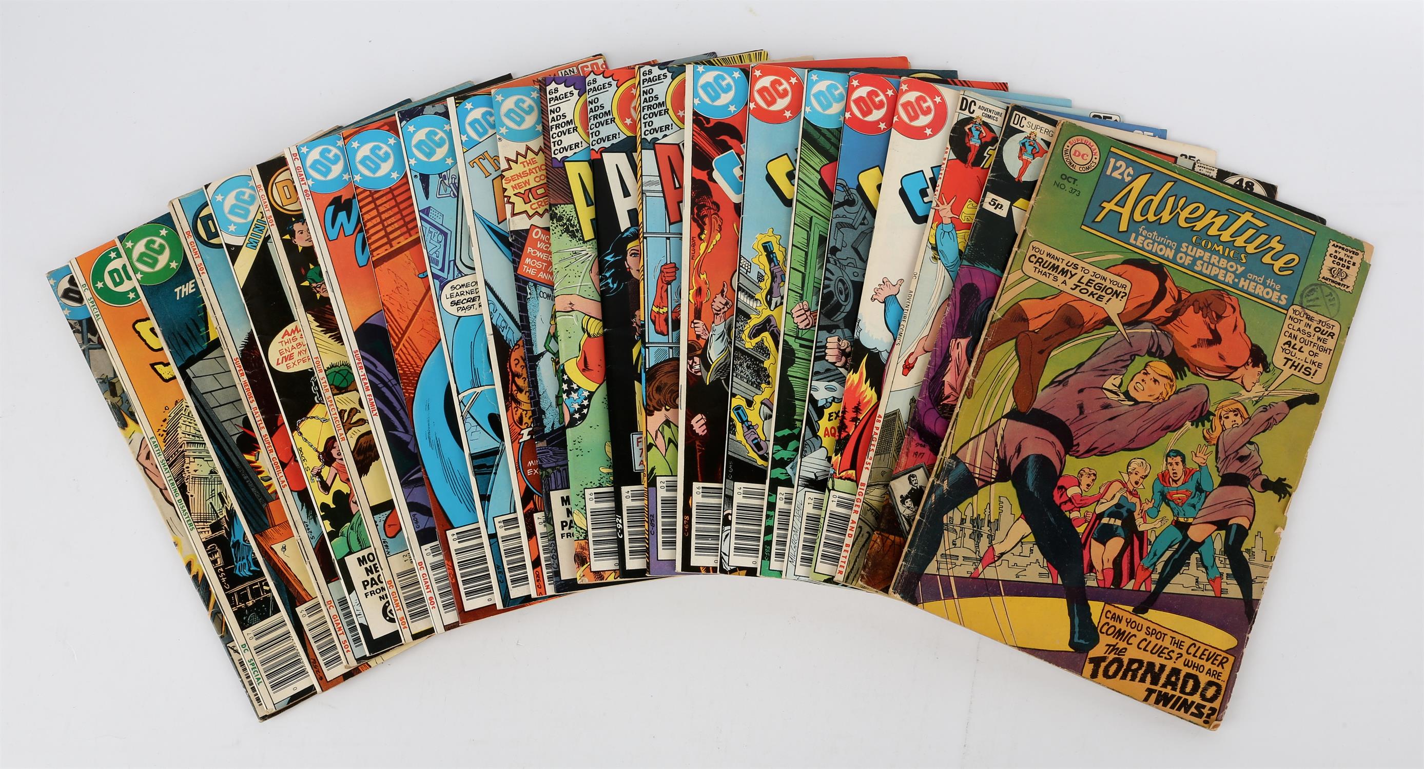 DC Comics: A group of Adventure Comics issues and some others (1968 onwards). 24 comics in lot.