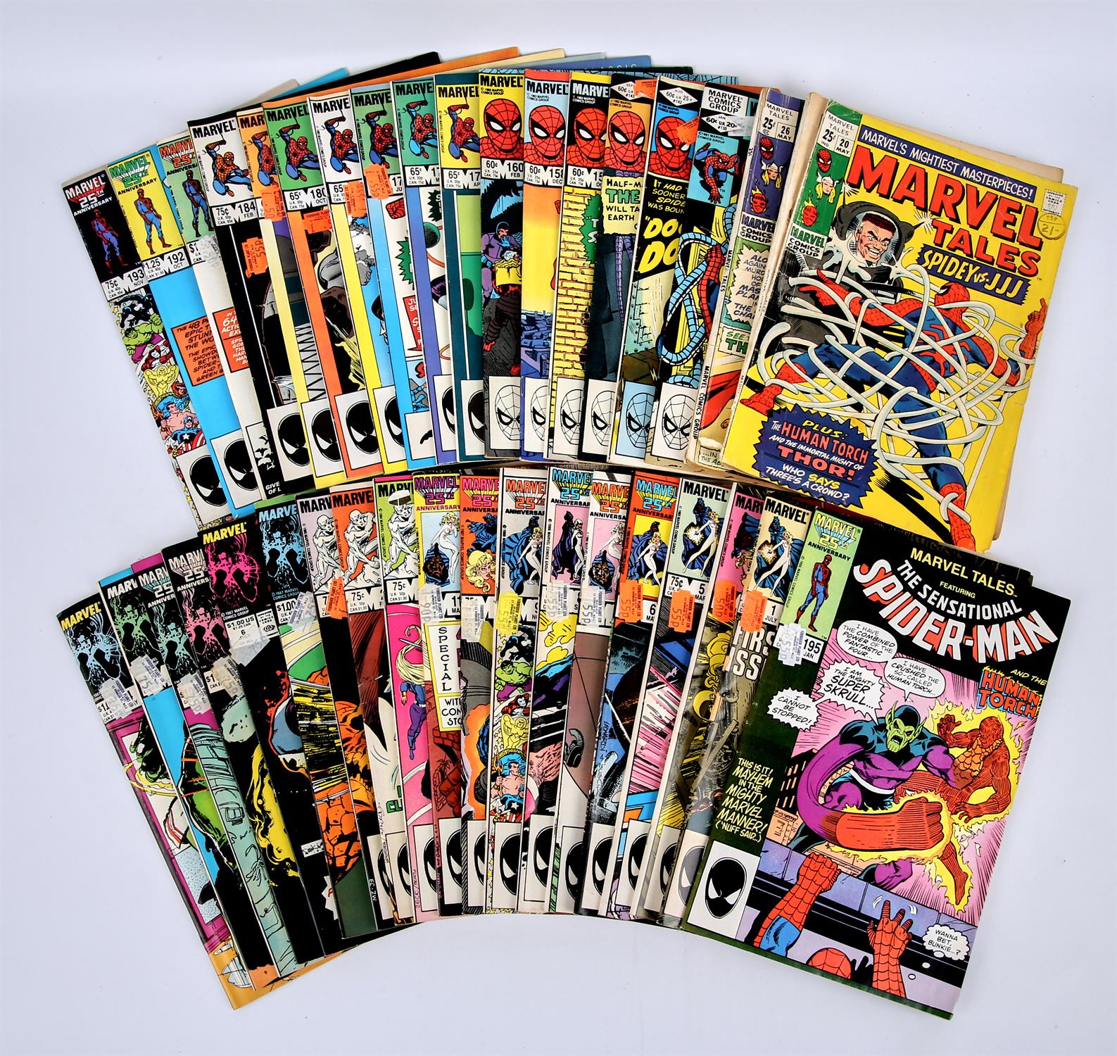 Marvel Comics: Marvel Tales and Mixed titles. 40 issues (1969s onwards). Marvel Tales featured many