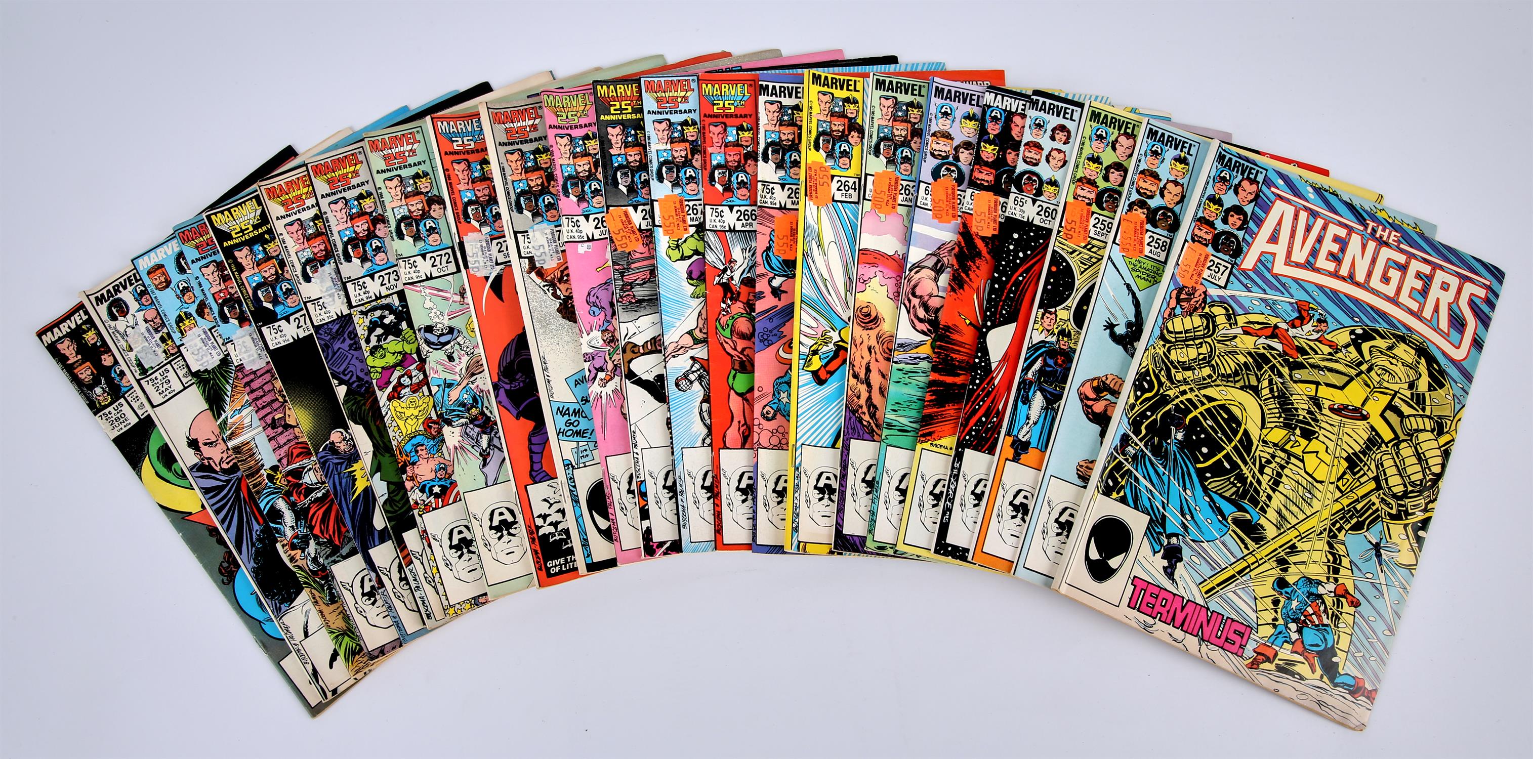 The Avengers: 24 Issues (Marvel Comics, 1985 onwards). This lot features: The Avengers (1st series)