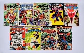 Marvel Comics: 9 The Amazing Spider-man Annual issues (1977 onwards). This lot features: The