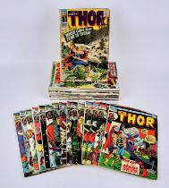 Marvel Comics: 51 The Mighty Thor issues featuring key issues (1966 onwards). This lot