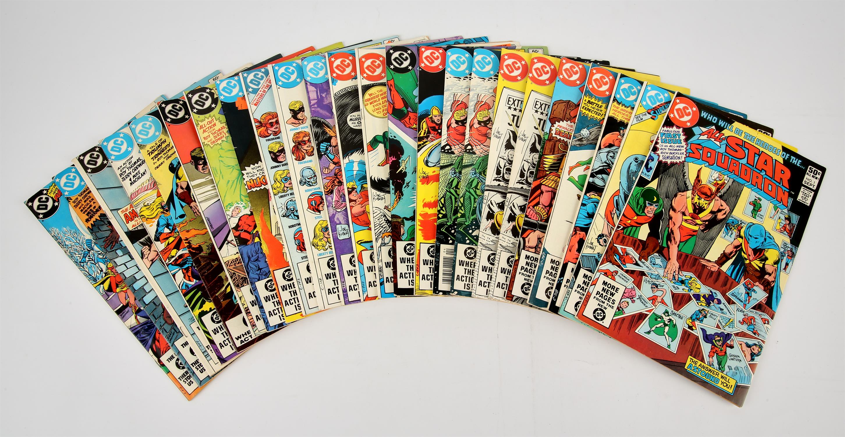 All-Star Squadron: a large group of 71 comics (DC, 1981 onwards). This lot features: All-Star