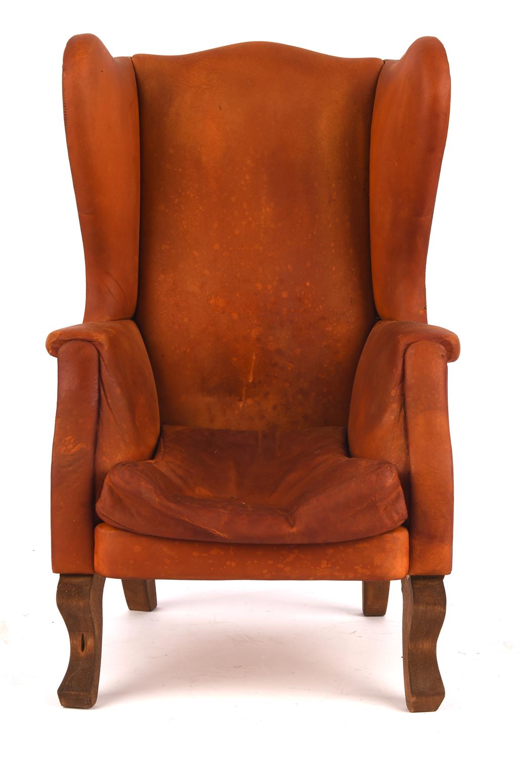 Gerry Anderson: The Secret Service (1969) - Original prop, tan leather wing-backed chair with - Image 3 of 3