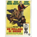 Rio Bravo (1959) Italian Four foglio film poster, first release, linen-backed, printed by Vecchioni