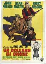 Rio Bravo (1959) Italian Four foglio film poster, first release, linen-backed, printed by Vecchioni