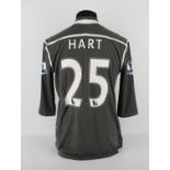 Manchester City Football Club, Joe Hart (No.25) Premier Season shirt 2011-2012. L/S.