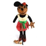 Charlotte Clark, rare Original Minnie Mouse doll, c. 1930s – velveteen body, felt tail and ears,