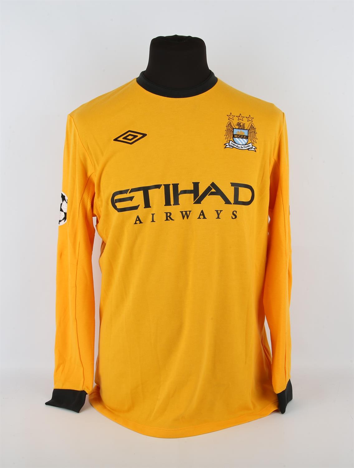 Manchester City Football Club, Joe Hart (No.25) Champions League 3rd kit shirt 2011-2012. L/S. - Image 2 of 2