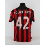 Manchester City Football Club, Yaya Toure (No.42) Premier Season away shirt 2011-2012. S/S.