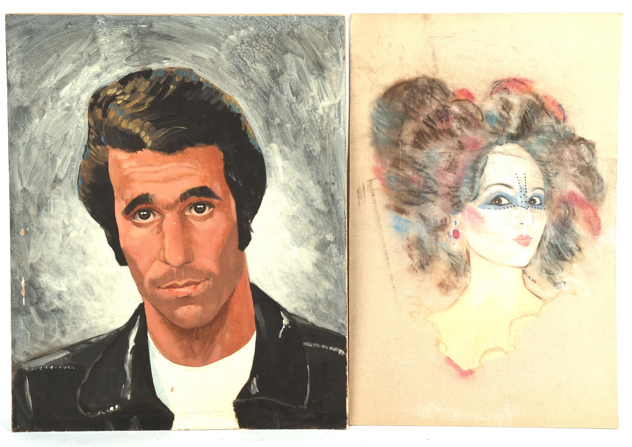 Collection of artworks of popular culture figures from Film, TV and Music. Artists unknown. - Image 4 of 4