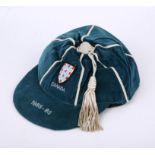 Peter Shilton England cap from the 1985-86 International friendly against Canada at Swangard