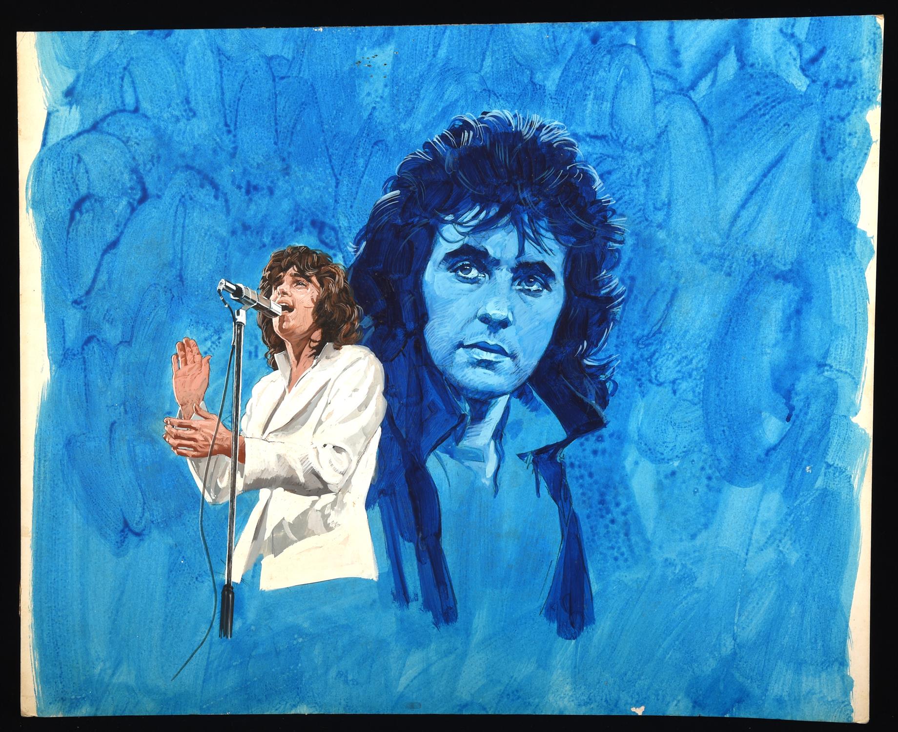 § Arnaldo Putzu (Italian, 1927-2012), Original artwork of David Essex for Look-In magazine 20th