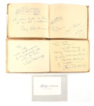 Autographs: Classical music related – Two autograph albums, in total 200+ pages, containing 135+