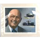 Three Signed Racing Related Items - Signed Silverstone Track Map by 12 drivers: Stirling Moss,