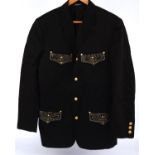 Michael Jackson - Versus Gianni Versace black cotton jacket with gold metal buttons and sequins,