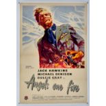 Angels One Five (1952) UK One Sheet film poster, linen-backed by Studio C of California,
