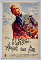 Angels One Five (1952) UK One Sheet film poster, linen-backed by Studio C of California,