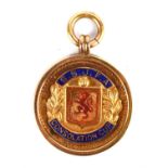 Greenock Bluebell Football Club Winners Gold Medal 1937, S.S.J.F.A Consolation Cup awarded to A.